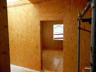 House, “Forvard” design, Olimpiyskaya settlement village: interior partitions