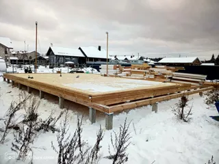 Haus nach individuellem Entwurf, Dorf Kukarino: Boden aus SIP-Paneelen auf Höhe 0