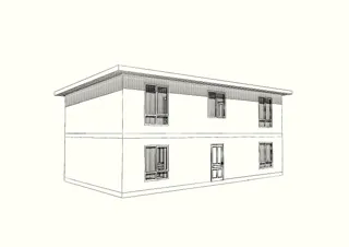 Haus nach individuellem Entwurf, Dorf Yudino: Projektvisualisierung