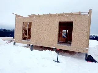 83,6 m² house, “Yaroslavl” design, Podporino village: wall assembly