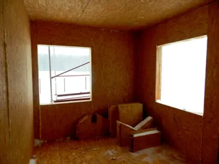 House, “Forvard” design, Olimpiyskaya settlement village: interior partitions