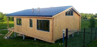 Haus 84 m², individuelles Projekt, Siedlung „Pojma Rusy“: fertiges Haus