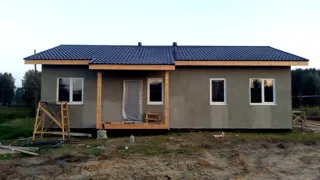 House, “Ivalo” design, Beli village: facade finishing