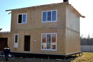 Haus nach Projekt „Slawjanka mini + Garage“, Siedlung Tunoshna: Dach