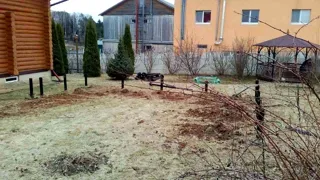 Haus nach Projekt „Garmonija 122.89“, Dorf Buzharovo: Fundament und Grundrahmen