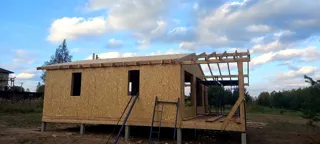 Haus 61,2 m² nach individuellem Projekt, Dorf Shashmurka: Dach