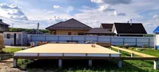 Haus 58,41 m² nach individuellem Projekt, Gebiet Moskau: SIP-Boden auf Höhe 0