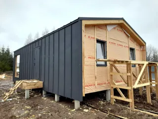 Haus 65,4 m² nach individuellem Projekt, Dorf Striznevo: Fertiges Haus