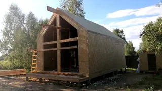 Haus 76 m² nach individuellem Projekt, Dorf Emelyanka: Wandmontage
