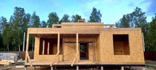 Haus 92 m² nach individuellem Projekt, Dorf Ivantsevo: Wandmontage