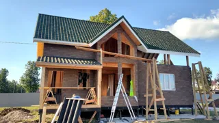 Haus nach Projekt „Sarja“, Kazan: Fassadenverkleidung