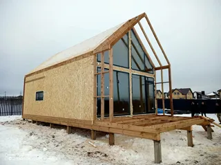 “Barnhouse Otrazhenie” projesine göre ev, Yaroslavl bölgesi: duvar montajı