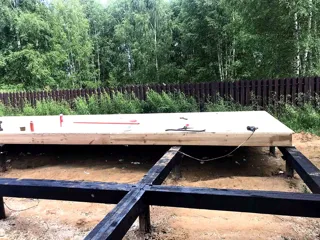 Haus nach individuellem Projekt, KP „Jaroslawskoje Wsmorje“: Fundament und Grundrahmen