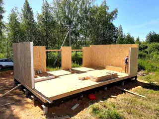 Haus nach Projekt „Mistika - S2.8“, Siedlung Nekrasovskoe: Wandmontage