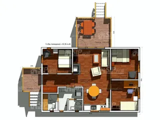 Haus nach Projekt „Finnisch 70“, Gebiet Moskau: Projektgrundriss