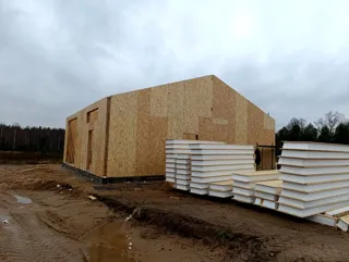 Garage nach individuellem Projekt, Gebiet Iwanowo: Wandmontage