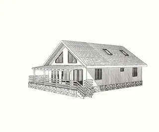 Custom-design house, Sankt-Peterburg: project rendering
