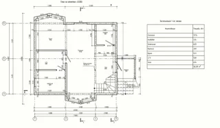 107 m² house built to a custom design, Shuya: design floor plan