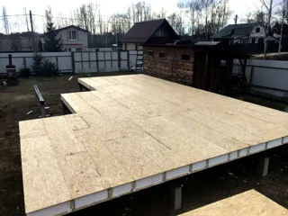 Haus nach individuellem Entwurf, Dorf Vnukovo: Boden aus SIP-Paneelen auf Höhe 0