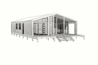 141 m² ev, “Barnhouse 110” projesi, “EKO OZERO” sitesi: proje görselleştirmesi