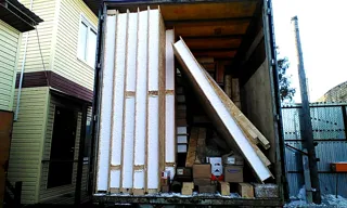 House, “Slavyanskiy Skit” design, Kadnikovo village: house kit delivery