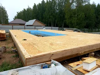 Haus 228 m² nach individuellem Projekt, Dorf Lunevo: SIP-Boden auf Höhe 0