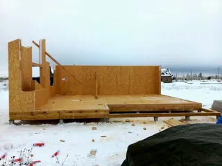 Haus nach Projekt „Galaktika - 76.65“, Kostroma: Wandmontage