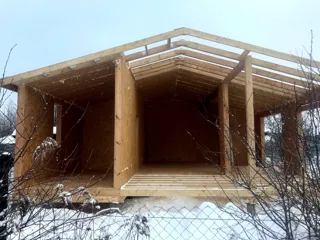 Haus 69 m², individuelles Projekt, SNT „Juschnyj-5“: Wandmontage