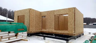 Haus 48 m², individuelles Projekt, Siedlung „Nowoe Jusupowo“: Wandmontage