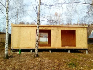 Haus nach Projekt „Mistika - S2.5“, SNT „Koltschugino“: Wandmontage