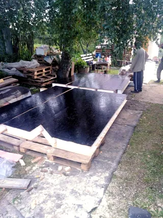 Anbau nach individuellem Projekt, Dorf Koshcheeva: Fundament und Grundrahmen