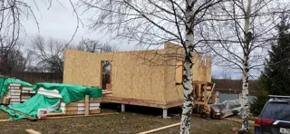 Haus 76 m² nach individuellem Projekt, Dorf Shirokovo: Wandmontage