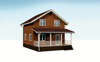 Haus nach Projekt „Nesabudka“, SNT „Rus“: Projektvisualisierung
