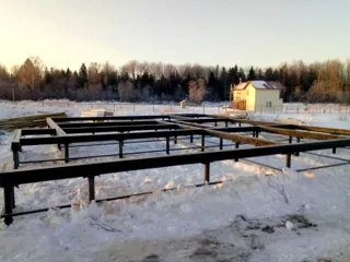 Haus nach individuellem Projekt, Dorf Ivanovskoe: Fundament und Grundrahmen