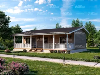 102 m² ev, “Korsar - K2.8” projesi, Markovo köyü: proje görselleştirmesi