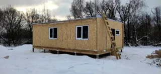 Haus 64 m² nach individuellem Projekt, Dorf Rtishchevo: Fertiges Haus