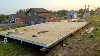 Showroom Barnhouse 76.3 in Kostroma: SIP-Boden