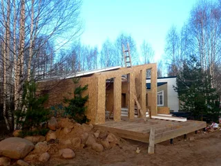 Haus nach individuellem Projekt, KP „Jaroslawskoje Wsmorje“: Wandmontage