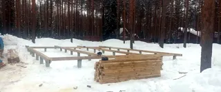 Haus nach individuellem Projekt, Region Wologda: Lieferung des Hausbausatzes