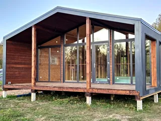 Haus nach Projekt „Barnhouse 65“, Dorf Kryukovo: Fertiges Haus