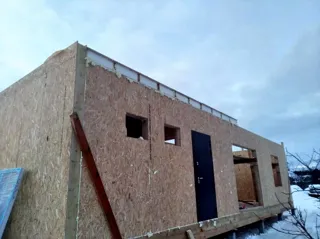 Haus 77,4 m², individuelles Projekt, SNT „Sadowod“: Wandmontage
