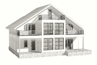 Haus nach individuellem Entwurf, Dorf Ivanovskoe: Projektvisualisierung