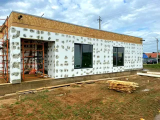 Haus 224 m² nach individuellem Projekt, Dorf Borovikovo: Fassadenverkleidung