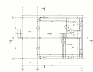 Haus 64 m² nach individuellem Projekt, Dorf Seltso-Podelyshevo: Projektgrundriss
