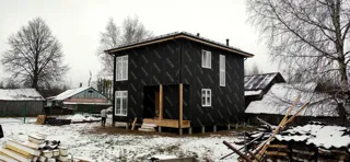 House based on the “Patio” design, Mikhaylovskoe village: completed house