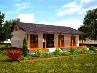 House based on the “Ivalo” design, Beli village: design rendering