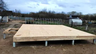House based on the “Yessentuki 8x8” design, Berkino village: SIP panel floor at level 0
