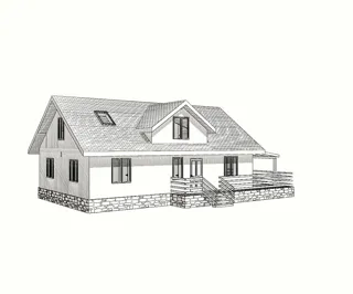 Custom-design house, Sankt-Peterburg: project rendering