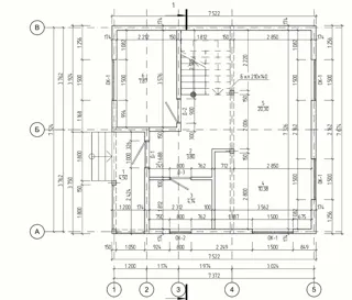 Haus 95 m² nach individuellem Projekt, Dorf Reshma: Projektgrundriss