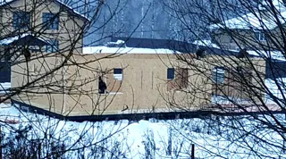 Eingeschossiges Haus nach Projekt „Sabawa“, Dorf Dyakovo: Wandmontage